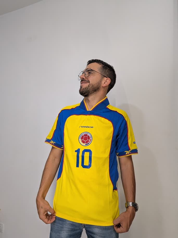 Camiseta Copa América Selección Colombia 2001 (Calidad 1.1)