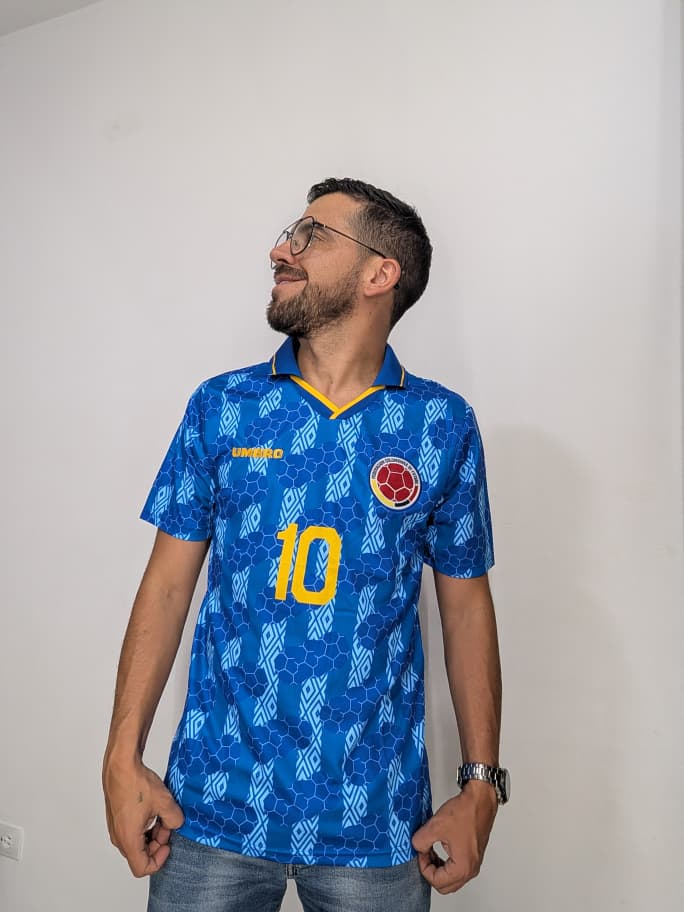 Camiseta Selección Colombia 1994 Visitante (Calidad 1.1)