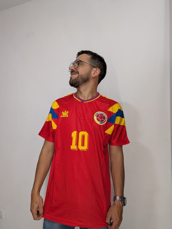 Camiseta Mundial Italia Año 90 Selección Colombia (Calidad 1.1)