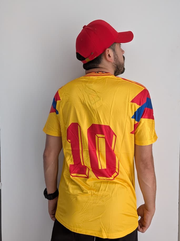 Camiseta Colombia 90 (Calidad 1.1)