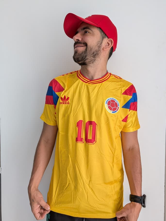 Camiseta Colombia 90 (Calidad 1.1)