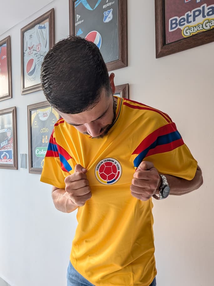 Camiseta Colombia Valderrama Año 1990 Oversize (calidad 1.1)