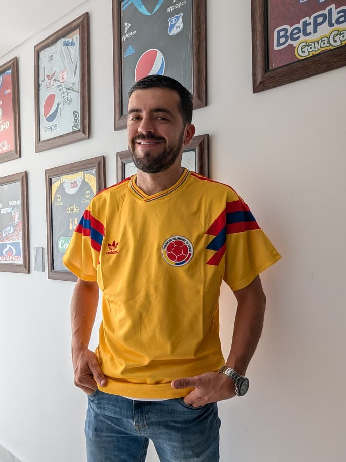 Camiseta Colombia Valderrama Año 1990 Oversize (calidad 1.1)