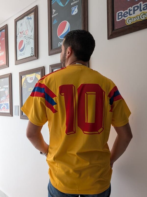 Camiseta Colombia Valderrama Año 1990 Oversize (calidad 1.1)