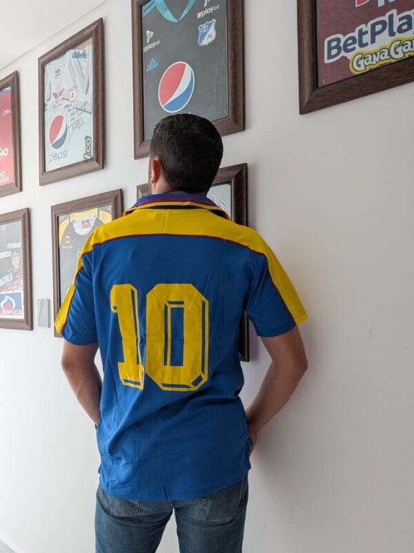 Camiseta Colombia Copa Francia 1998 Visitantes (Calidad 1.1)