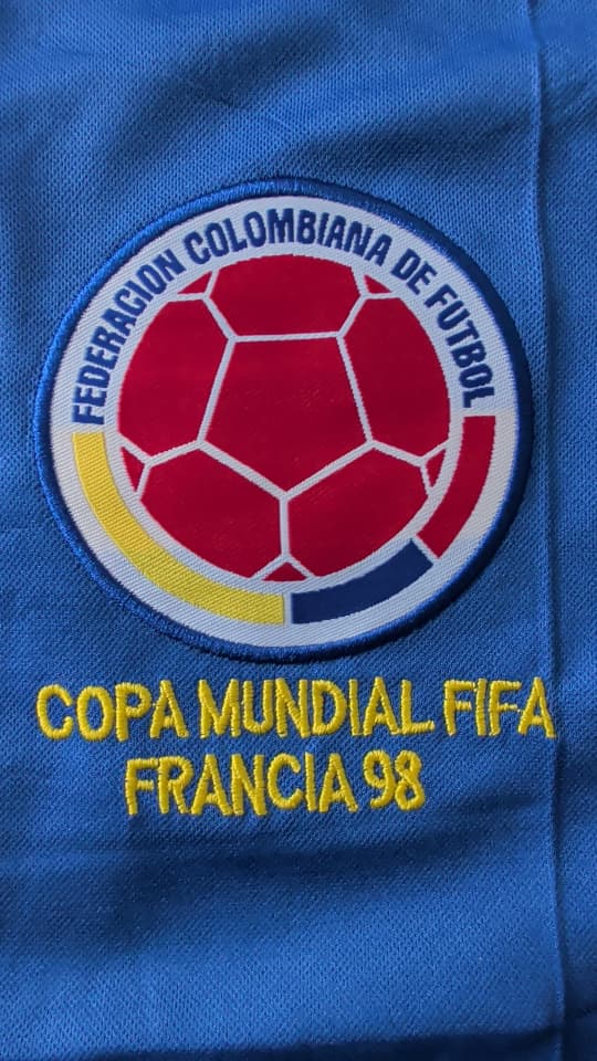 Camiseta Colombia Copa Francia 1998 Visitantes (Calidad 1.1)