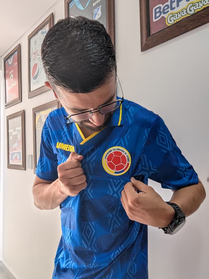 Camiseta Colombia 1994 Visitantes (Calidad 1.1)